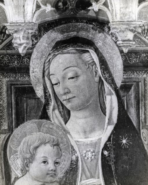 Bob Jones University Museum and Gallery Photographic Studios — Baldassarre di Biagio del Firenze; Civitali Matteo - sec. XV - Madonna con Bambino in trono; San Michele Arcangelo e san Giovanni Evangelista; San Biagio e san Pietro — particolare, Madonna con Bambino